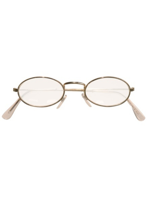 Glasses with  lenses, oval shape