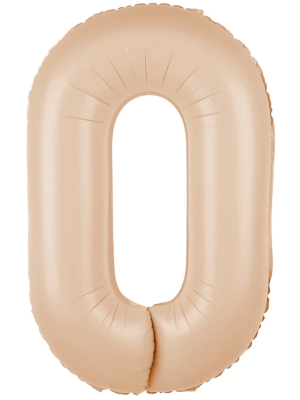Folijas balons 0, karameļu krāsā, 86 cm
