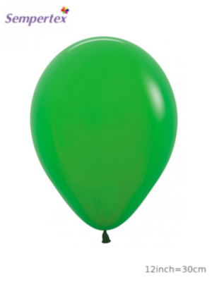 Lateksa balons, Trīslapiņu zaļš, 30 cm