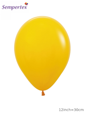 Lateksa balons, Medus dzeltens, 30 cm