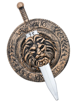 Gladiator Lion Shield & Sword 47 cm, 46 cm