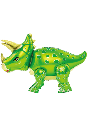 Folijas balons Triceratops, zaļš, 91 x 55 cm