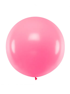 1 metra balons, Rozā,  pasteļtonis