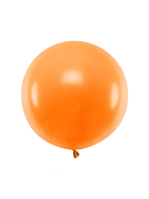 60 cm, 1 gab, Mandarīna oranžs, pasteļtoņa balons