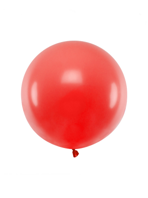 60 cm, 1 gab, Magoņu sarkans, pasteļtoņa balons