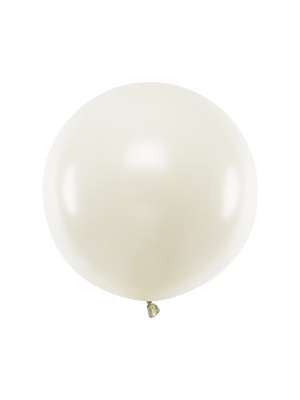 60 cm, 1 gab, Krēmkrāsa, pasteļtoņa balons