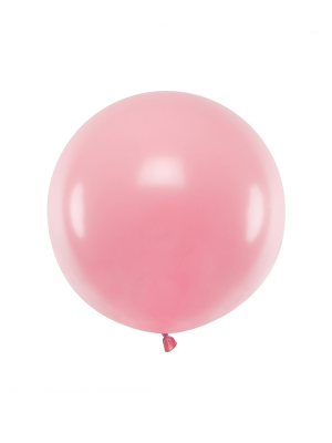 60 cm, 1 gab, Gaiši rozā, pasteļtoņa balons