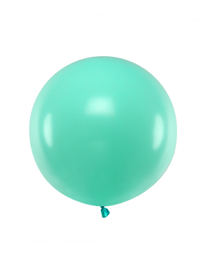 60 cm, 1 gab, Akvamarīna, pasteļtoņa balons