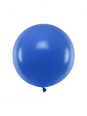 60 cm, 1 gab, Zils, pasteļtoņa balons