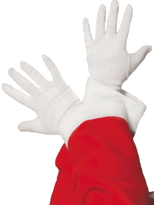 Белые перчатки Деда мороза