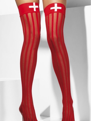 Stockings, red striped